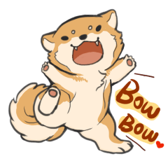 [LINEスタンプ] Shiba HATI BowBow