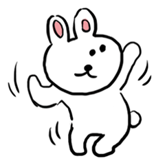 [LINEスタンプ] うさげ