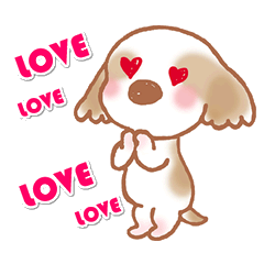 [LINEスタンプ] 開運犬びっちゃん