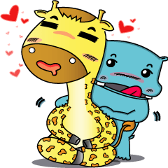 [LINEスタンプ] Hip＆Raff Lovely Couple