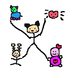 [LINEスタンプ] 全員大集合2 ひとひとくん編