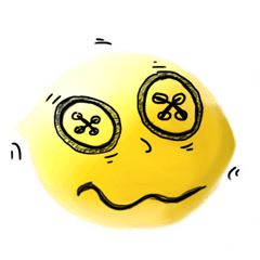 [LINEスタンプ] The lemon's face