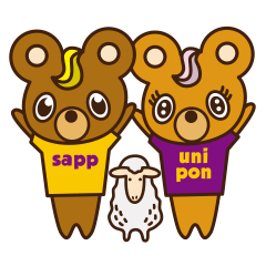 [LINEスタンプ] Sapp ＆ Unipon with Hitsuji-san