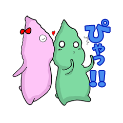 [LINEスタンプ] くさまる＆さくらこ