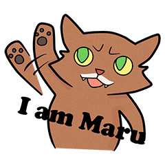 [LINEスタンプ] Maru is upset