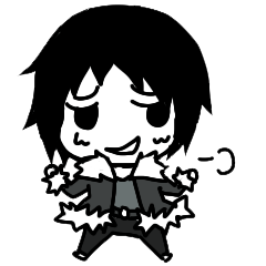 [LINEスタンプ] The black hair boy