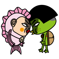 [LINEスタンプ] Fish ＆ Kappa