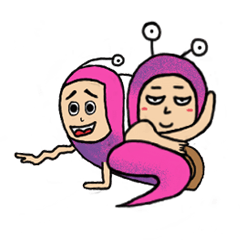 [LINEスタンプ] QQ PINK SNAILS