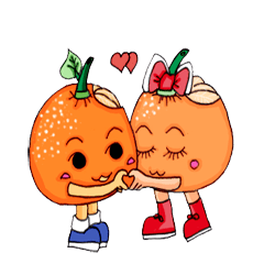 [LINEスタンプ] SWEETHEART - ORANGES