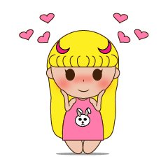 [LINEスタンプ] Yellow the little girl