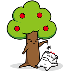 [LINEスタンプ] bear's fruit tree