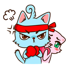 [LINEスタンプ] Catlikelove ＆ The Monster