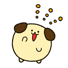 [LINEスタンプ] まるいぬ