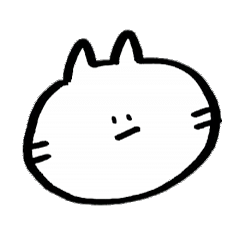 [LINEスタンプ] 八割がた無表情なねこ