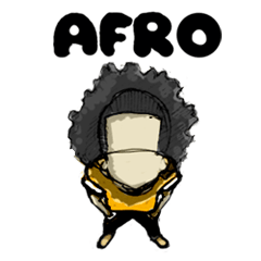 [LINEスタンプ] TAHN AFRO