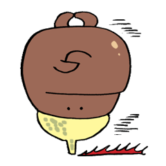 [LINEスタンプ] しゃくれドングリさん