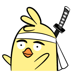 [LINEスタンプ] Little QQ samurai