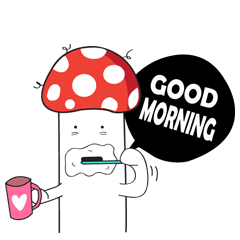 [LINEスタンプ] Diary of Mr.Mushrooms