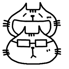 [LINEスタンプ] ふたごねこ