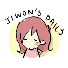 [LINEスタンプ] Jiwon's daily