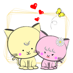 [LINEスタンプ] ミューとミャー