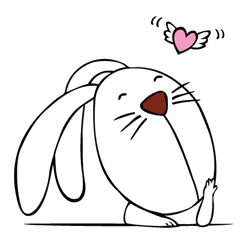 [LINEスタンプ] Mondayrabbit