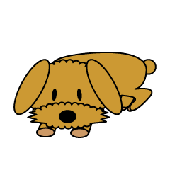 [LINEスタンプ] 顔だけモコモコ犬