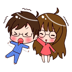 [LINEスタンプ] they glasses