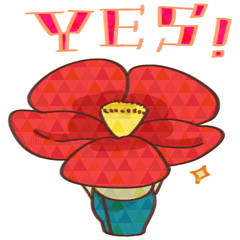 [LINEスタンプ] 花娘(はなこ)