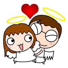 [LINEスタンプ] AngelRoonRoon (Loving Freshmeat)