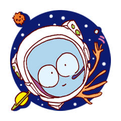 [LINEスタンプ] 宇宙人ボウちゃんは被り物がお好き