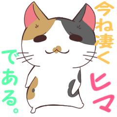 [LINEスタンプ] 三毛さん家のカンナちゃん