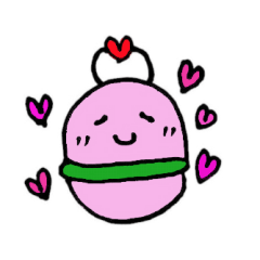 [LINEスタンプ] ピンクたまご星人！