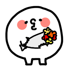 [LINEスタンプ] しろもにくん