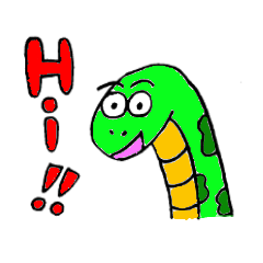 [LINEスタンプ] 七変化スネーくん