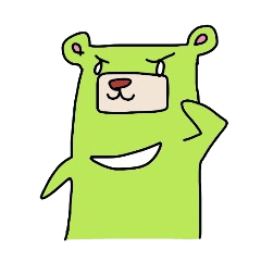 [LINEスタンプ] The Green Bear！