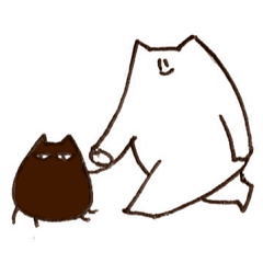 [LINEスタンプ] 白い猫さん2の画像（メイン）