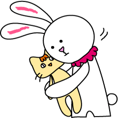 [LINEスタンプ] うさうさぐるみ