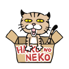 [LINEスタンプ] HAKO no NEKO