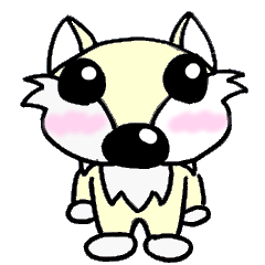 [LINEスタンプ] ニホンオオカミのオカミン