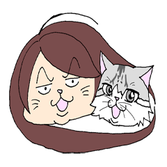 [LINEスタンプ] ミーと猫たちの画像（メイン）