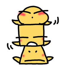 [LINEスタンプ] The Shaped Brothers (Emotional Face)