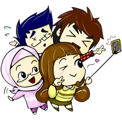 [LINEスタンプ] The Life of Mahasiswa