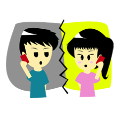 [LINEスタンプ] cute couple daily life