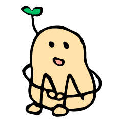 [LINEスタンプ] サラリとしたおまめ