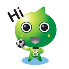 [LINEスタンプ] Green Happy 8