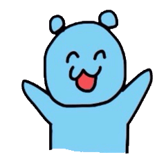 [LINEスタンプ] 水色くまのでんわくん