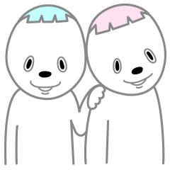 [LINEスタンプ] きみとボク。