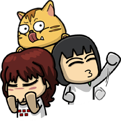 [LINEスタンプ] 3caveman