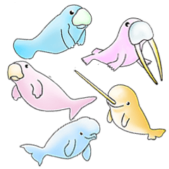 [LINEスタンプ] 海獣達と